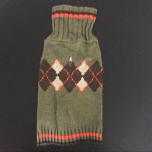 Small Dog Argyle Sweater